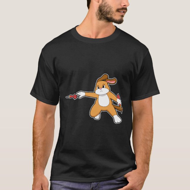 Hund vid mörka punkter med Dart.PNG T Shirt (Framsida)