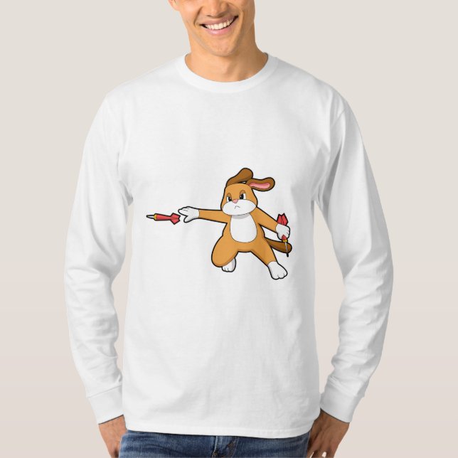 Hund vid mörka punkter med Dart.PNG T Shirt (Framsida)