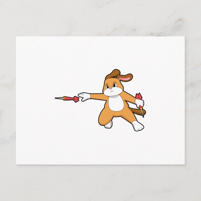 Hund vid mörka punkter med Dart.PNG Vykort (Framsida)