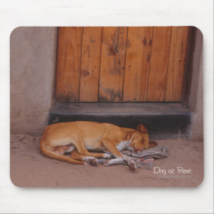 Hund vid Rest Mousepad Musmatta