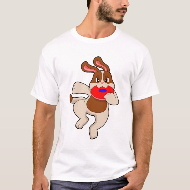 Hund vid uppspelning t shirt (Framsida)