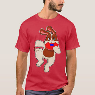 Hund vid uppspelning t shirt