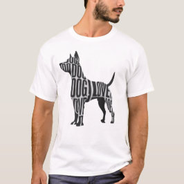 Hund vid utskrift t shirt