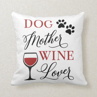 Hund Vin, Älskare Cute Quote Pet Mamma Womens Kudde