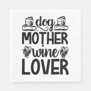 Hund Vin Älskare Pappersservett
