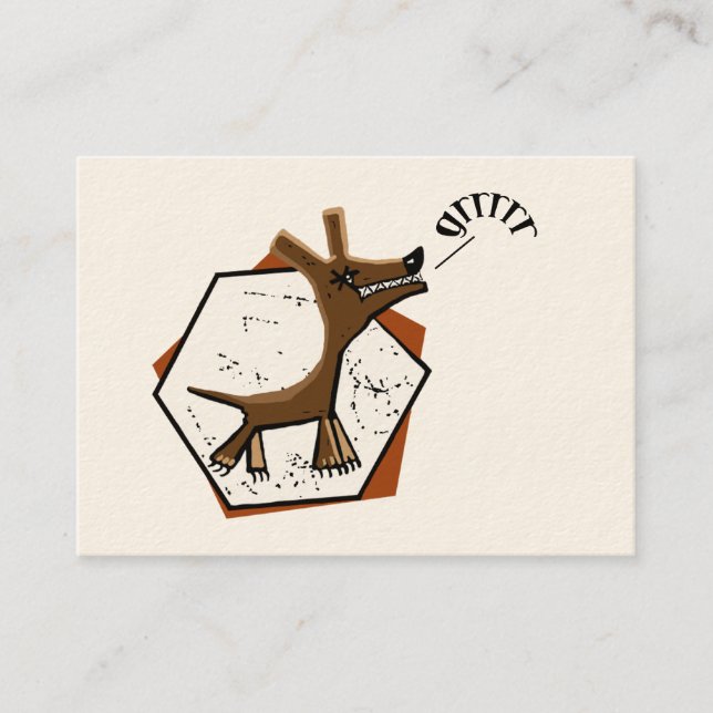 Hund Visitkort (Framsida)