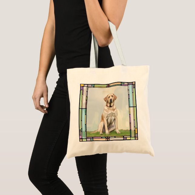 Hund, Vita Labrador Tygkasse (Framsida (produkt))