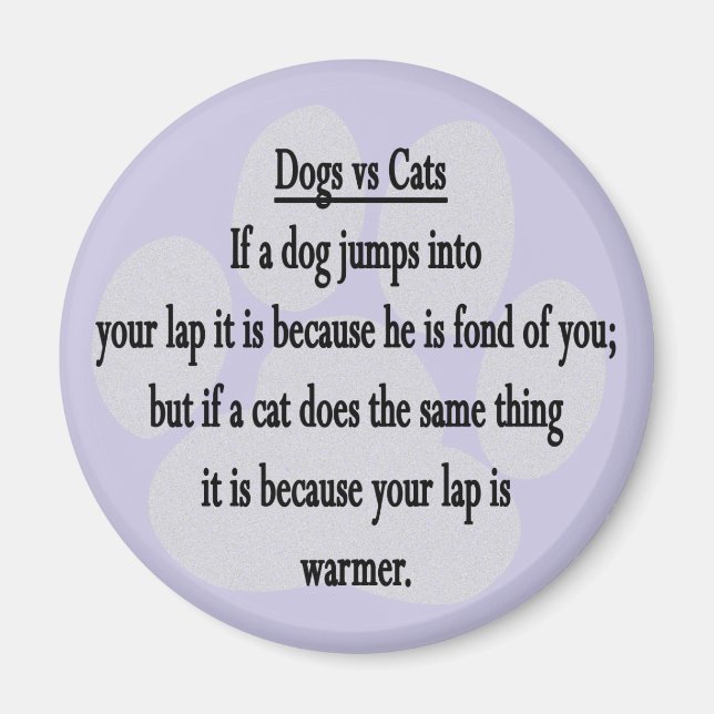 Hund vs Kat Magnet (Framsidan)