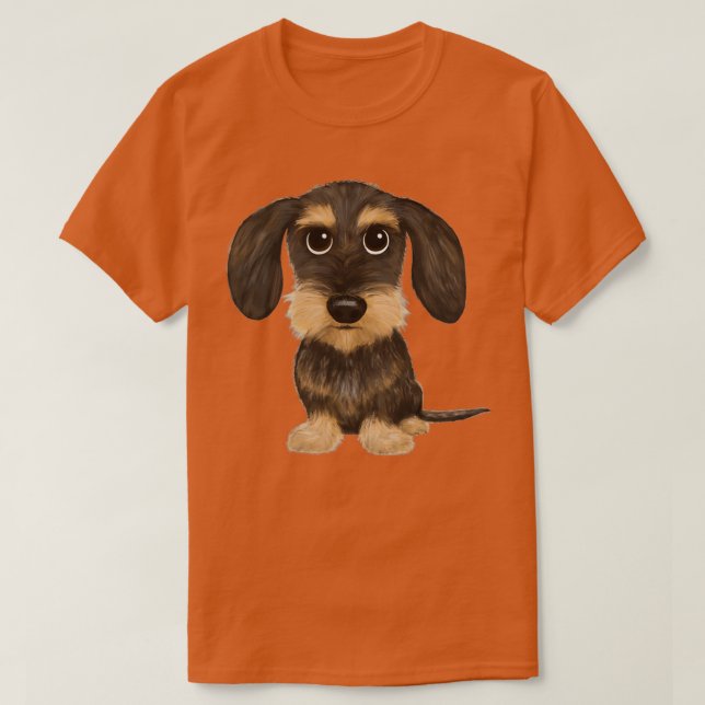Hund W för trådbunden Wiener-kabeltråd med vidsträ T Shirt (Design framsida)