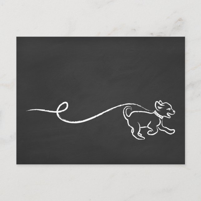 HUND WALK CHALK VYKORT (Framsida)