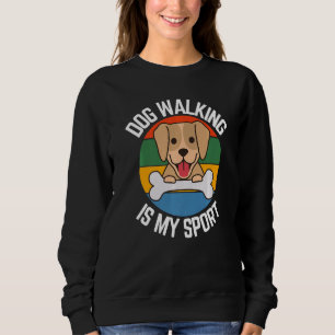 Hund Walking är min idrottshund Dog Walker Fläkt T Shirt
