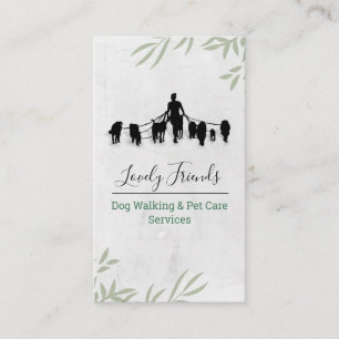 Hund Walking & Djuromsorgare tjänster Visitkort