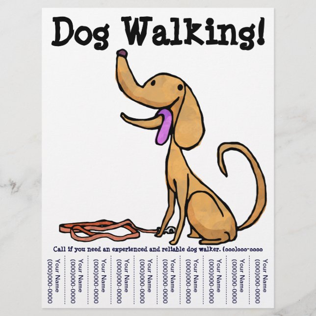 Hund Walking! Flyer (Framsidan)