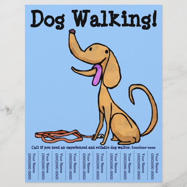 Hund Walking Flyer (Framsidan)