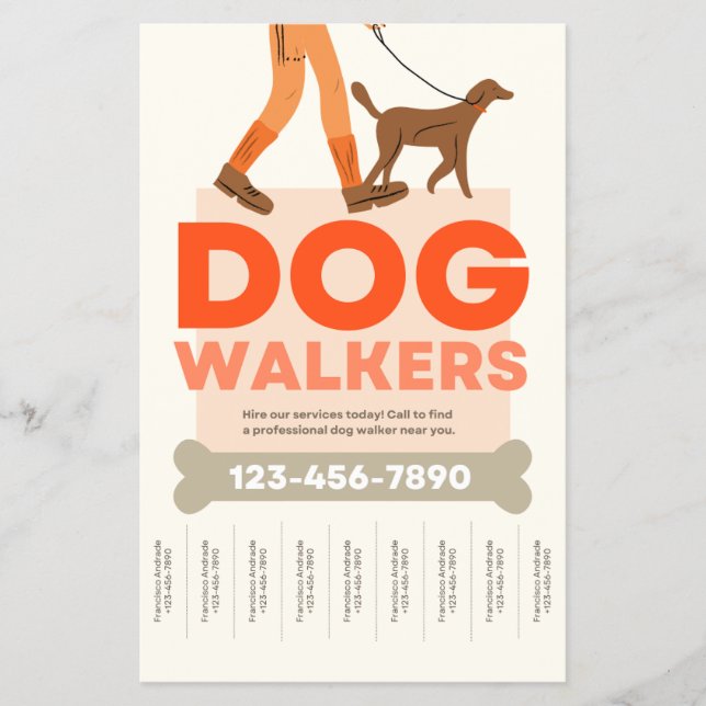 Hund Walking Flyer (Framsidan)