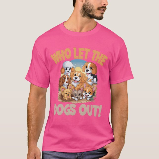 Hund Walking Hund Friend Hund Walking för en Hund. T Shirt (Framsida)