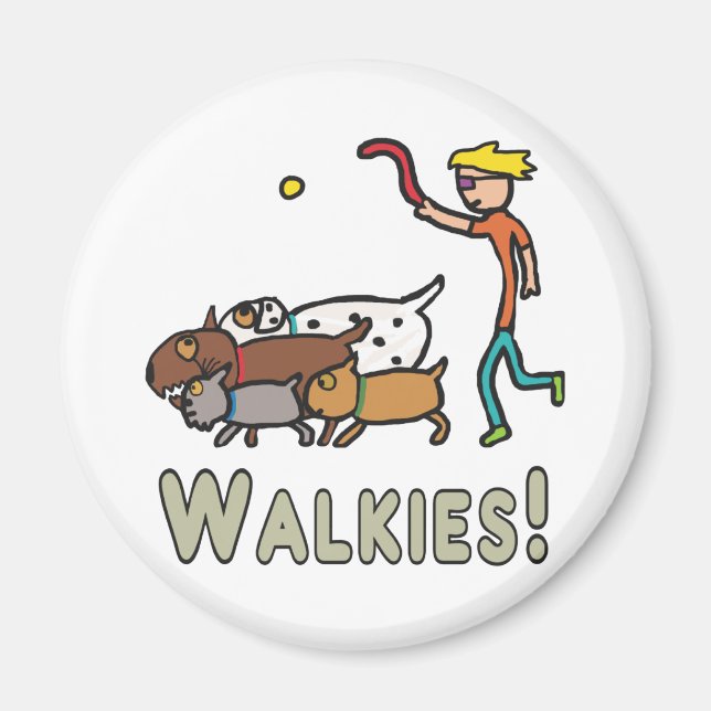 Hund Walking Magnet (Framsidan)