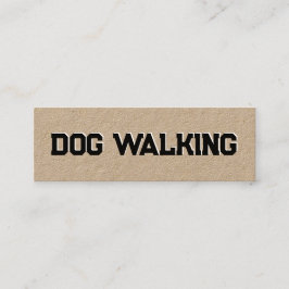 Hund Walking Mini Visitkort