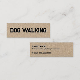 Hund Walking Mini Visitkort