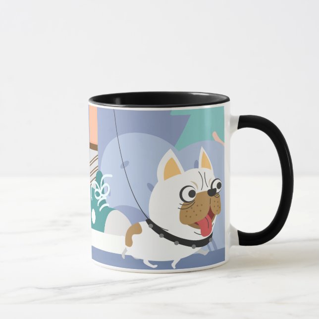 Hund Walking Mugg (Höger)