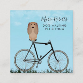 Hund Walking, Pet Sitta, Cat Care, Boarding Fyrkantigt Visitkort