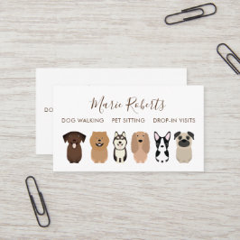 Hund Walking, Pet Sitta, Cat Care, Boarding Visitkort