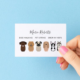 Hund Walking, Pet Sitta, Cat Care, Boarding Visitkort