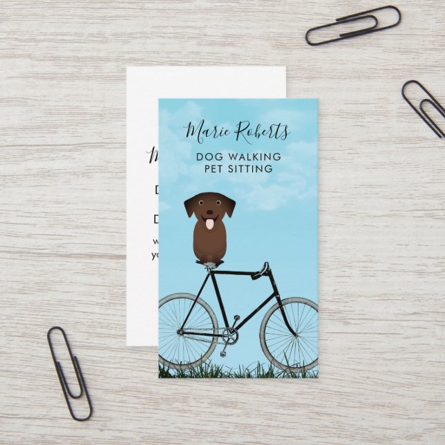 Hund Walking, Pet Sitta, Cat Care, Boarding Visitkort (Fram/Back In Situ)