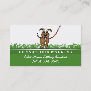 Hund Walking & Pet Sitta Services, Affärskort Visitkort