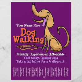 Hund Walking.Reklam - reklamutfällningsprogram Reklamblad