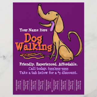 Hund Walking.Reklam - reklamutfällningsprogram Reklamblad