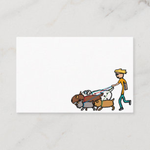 Hund Walking Visitkort