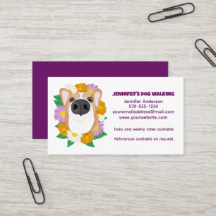 Hund Walking, Walker, Pet Sitta, Grooming Visitkort