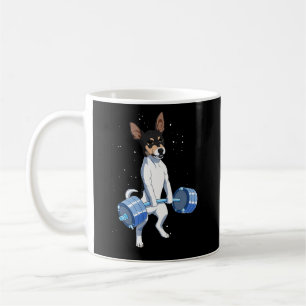 Hund Weightlift Råtta Terrier Kaffemugg
