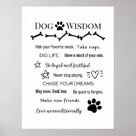 Hund Wisdom Poster