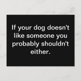 Hund Wisdom - vykort