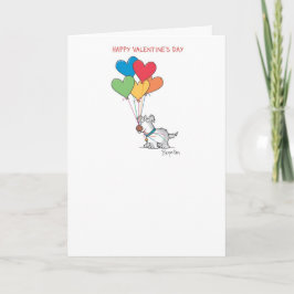 HUND WITH HEART BALLOONS Valentiness by Boynton Helgkort