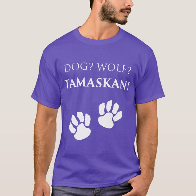 Hund Wolfamascan Owner Hundälskare Hund Tass vänne T Shirt (Framsida)