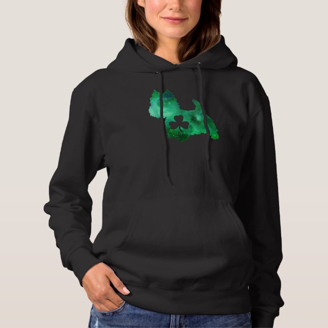 Hund Wome Mamma Wome, Hund St patrick's day Westie T Shirt (Framsida)
