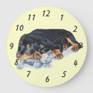 hund wristwatch för nalle med marionettstam stor klocka