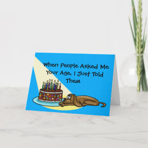 Hund Years Funny Birthday Card Kort