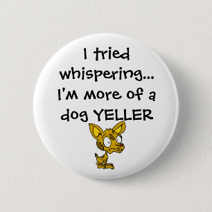 Hund Yeller Knapp
