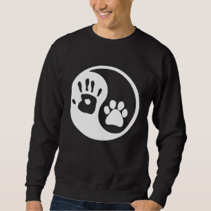 Hund Yin Yang Lång Ärmad Tröja