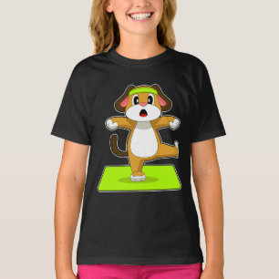 Hund Yoga Fitness Gymnastics T Shirt