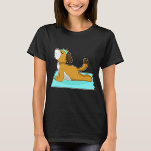 Hund Yoga Fitness Gymnastics T Shirt