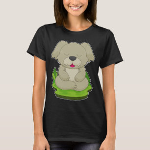 Hund Yoga Fitness Meditation T Shirt