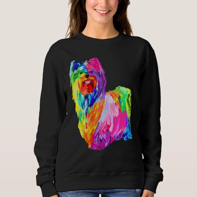 Hund Yorkie for Womens Yorkshire Terrier Manar T Shirt (Framsida)