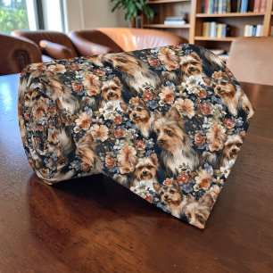 Hund Yorkie Yorkshire Terrier Skräddarsydd slips