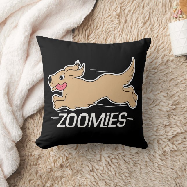 Hund Zoomies Black Kudde (Filt)