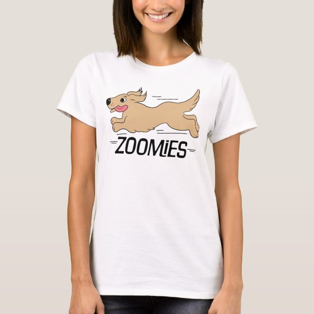 Hund Zoomies Brown T Shirt (Framsida)